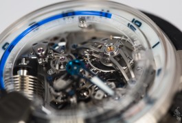 Deep Inside the HYT H2 Titanium and White Gold Blue